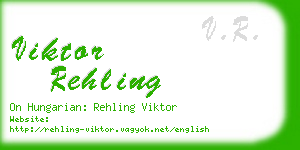 viktor rehling business card